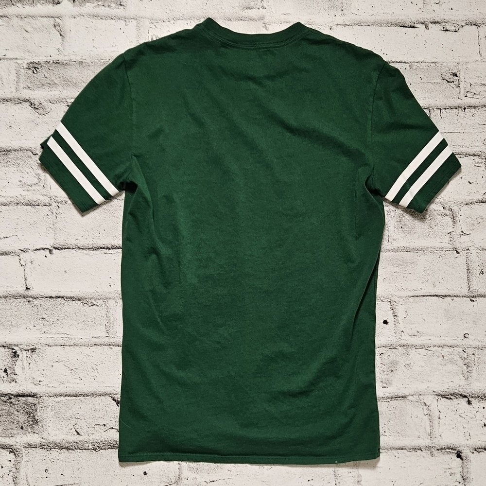 Karl Lagerfeld Paris Logo Tee Green Varsity Stripe XS - Picture 5 of 8